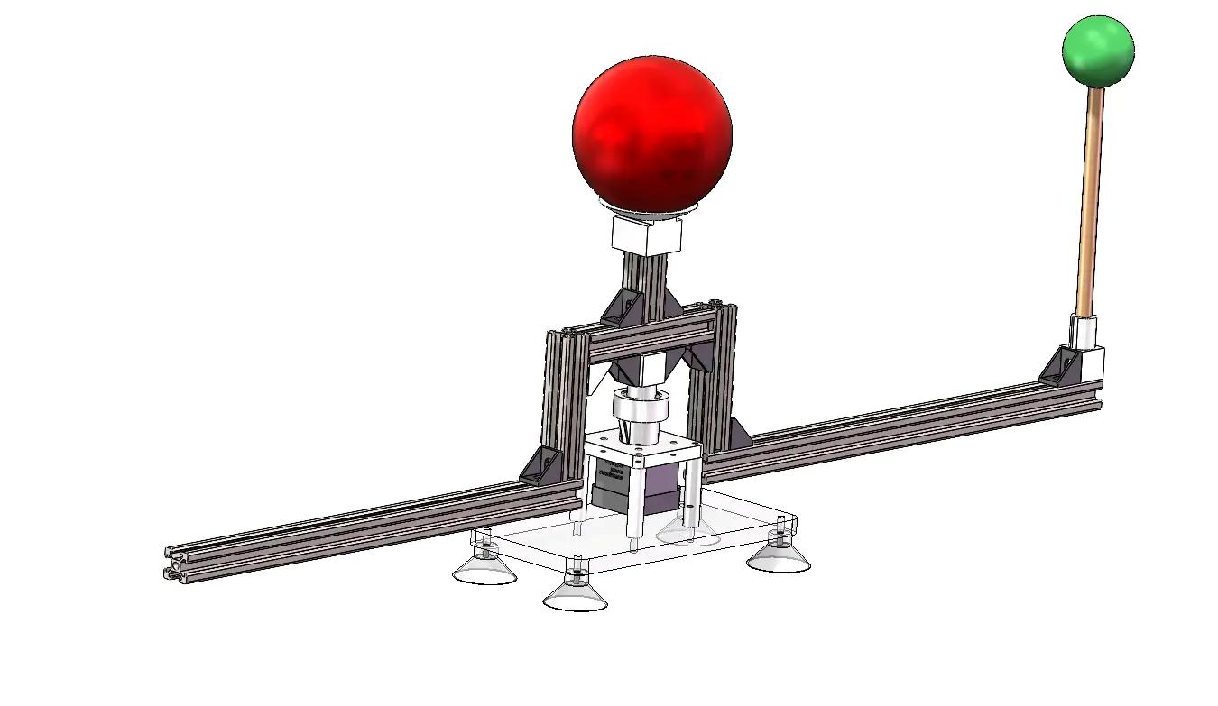 稿件 Figure 1(b):步进电机、DM542C 驱动器与 Arduino 控制的旋转障碍物装置